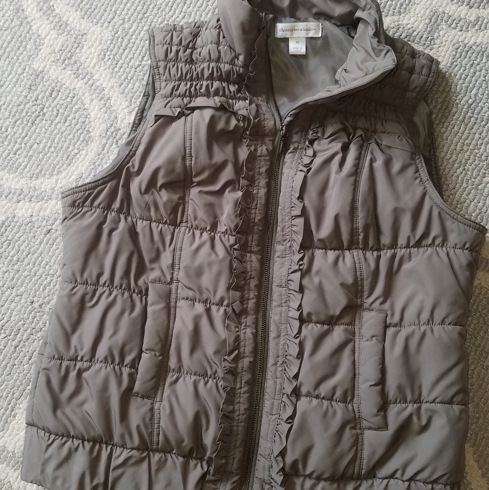 Cute Olive Green puffer vest